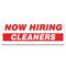 Signmission Now Hiring Cleaners Banner Apply Inside Accepting Application Single Sided B-120-30217 - alternate 1